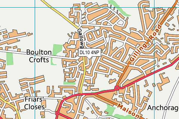 DL10 4NP map - OS VectorMap District (Ordnance Survey)