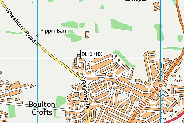 DL10 4NX map - OS VectorMap District (Ordnance Survey)
