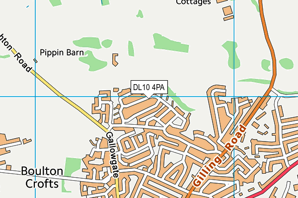 DL10 4PA map - OS VectorMap District (Ordnance Survey)