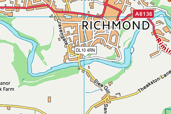 DL10 4RN map - OS VectorMap District (Ordnance Survey)