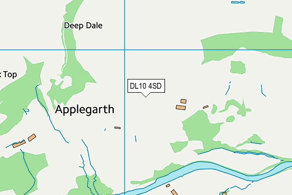 DL10 4SD map - OS VectorMap District (Ordnance Survey)