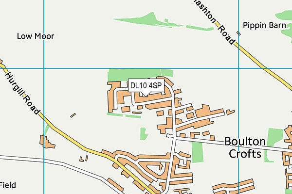 DL10 4SP map - OS VectorMap District (Ordnance Survey)