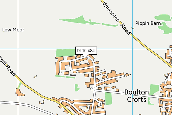 DL10 4SU map - OS VectorMap District (Ordnance Survey)