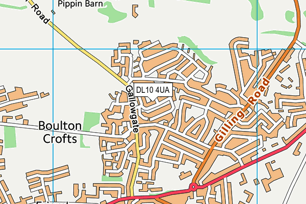 DL10 4UA map - OS VectorMap District (Ordnance Survey)