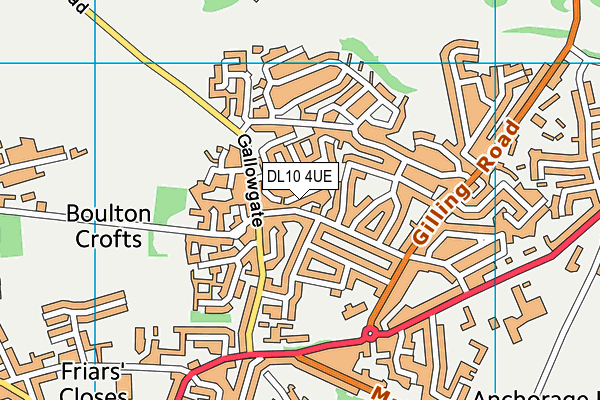 DL10 4UE map - OS VectorMap District (Ordnance Survey)