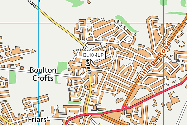 DL10 4UP map - OS VectorMap District (Ordnance Survey)