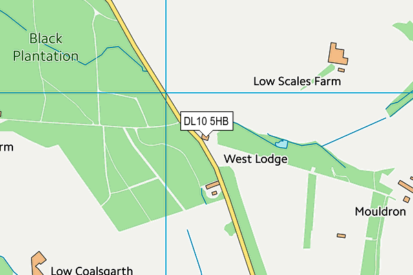 DL10 5HB map - OS VectorMap District (Ordnance Survey)