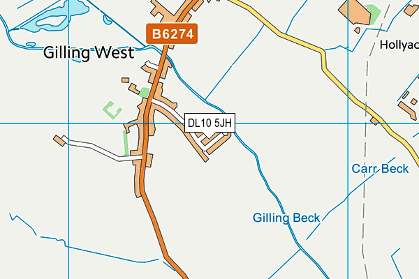 DL10 5JH map - OS VectorMap District (Ordnance Survey)