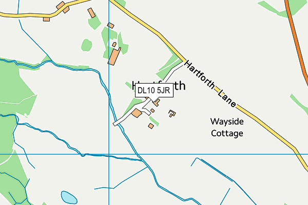 DL10 5JR map - OS VectorMap District (Ordnance Survey)