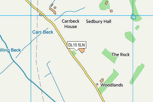 DL10 5LN map - OS VectorMap District (Ordnance Survey)