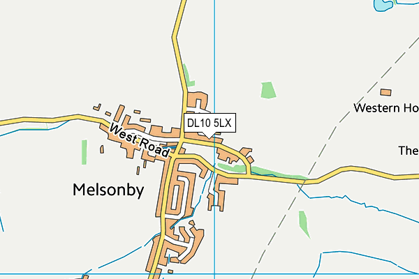 DL10 5LX map - OS VectorMap District (Ordnance Survey)