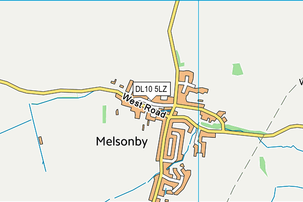 DL10 5LZ map - OS VectorMap District (Ordnance Survey)