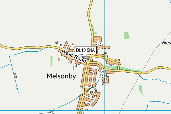DL10 5NA map - OS VectorMap District (Ordnance Survey)