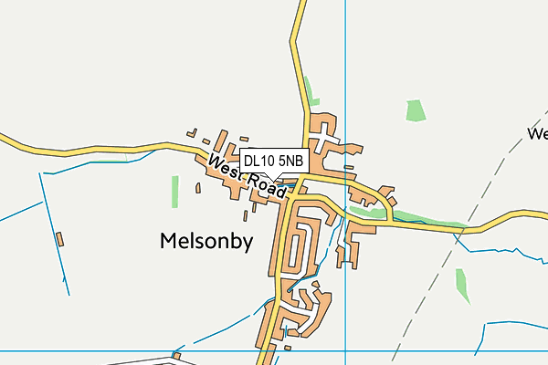 DL10 5NB map - OS VectorMap District (Ordnance Survey)