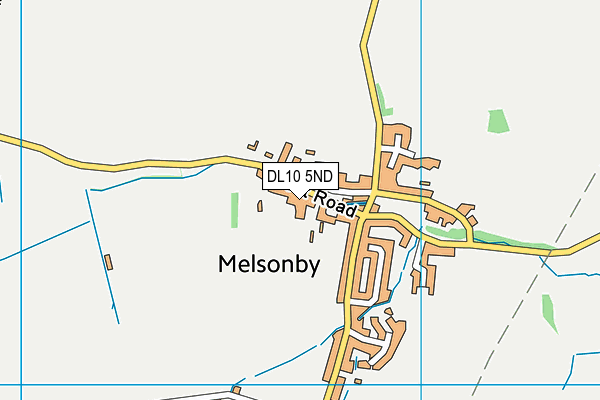 Melsonby Methodist Primary School map (DL10 5ND) - OS VectorMap District (Ordnance Survey)