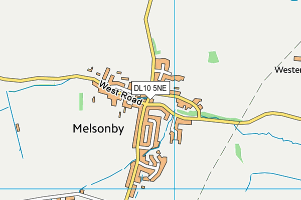 DL10 5NE map - OS VectorMap District (Ordnance Survey)