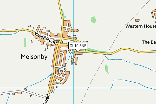 DL10 5NF map - OS VectorMap District (Ordnance Survey)