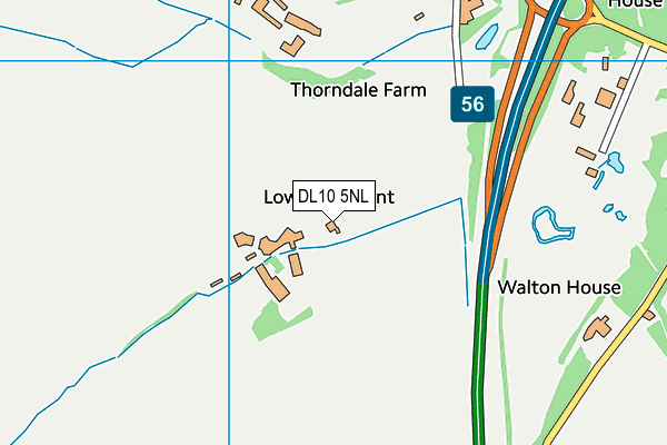 DL10 5NL map - OS VectorMap District (Ordnance Survey)