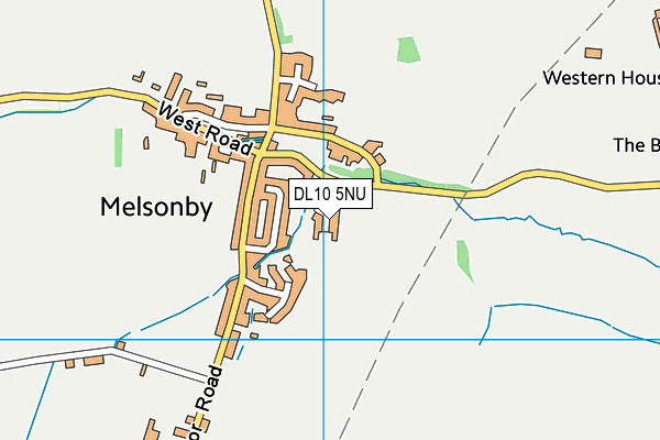 DL10 5NU map - OS VectorMap District (Ordnance Survey)