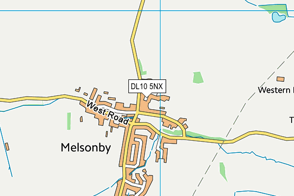 DL10 5NX map - OS VectorMap District (Ordnance Survey)