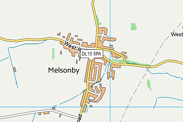 DL10 5PA map - OS VectorMap District (Ordnance Survey)