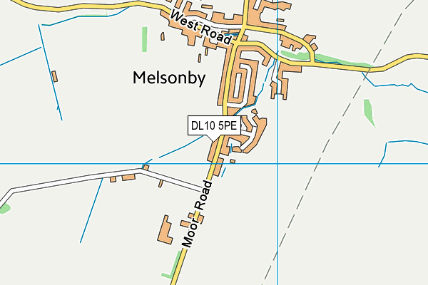 DL10 5PE map - OS VectorMap District (Ordnance Survey)