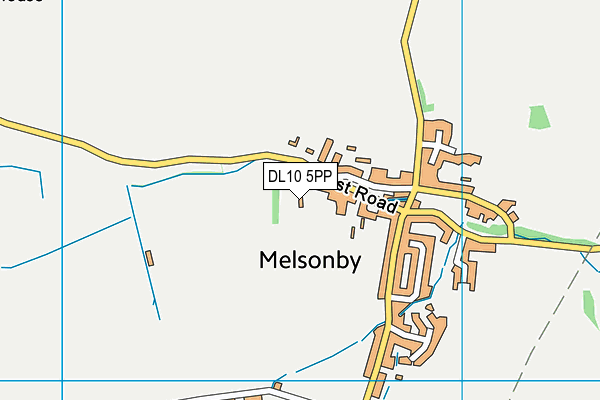 DL10 5PP map - OS VectorMap District (Ordnance Survey)