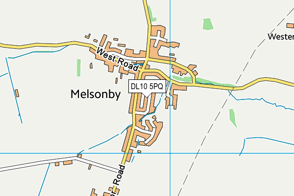 DL10 5PQ map - OS VectorMap District (Ordnance Survey)