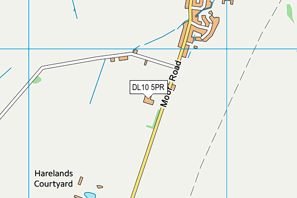 DL10 5PR map - OS VectorMap District (Ordnance Survey)