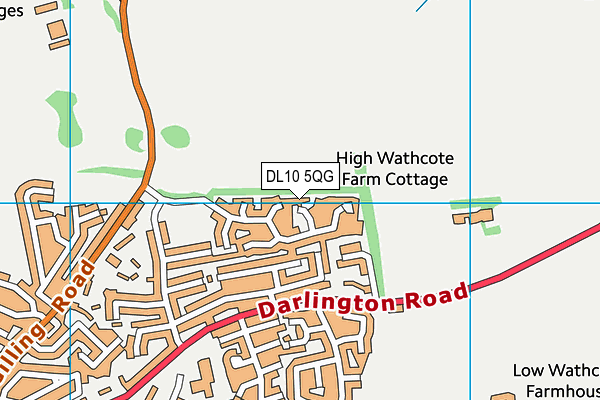 DL10 5QG map - OS VectorMap District (Ordnance Survey)