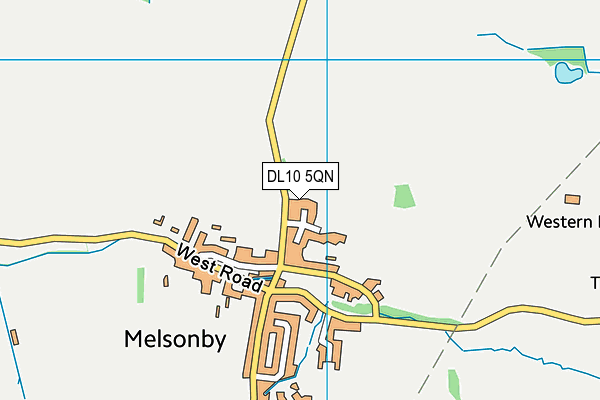 DL10 5QN map - OS VectorMap District (Ordnance Survey)