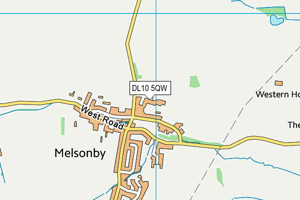 DL10 5QW map - OS VectorMap District (Ordnance Survey)