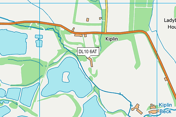 DL10 6AT map - OS VectorMap District (Ordnance Survey)