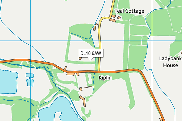 DL10 6AW map - OS VectorMap District (Ordnance Survey)