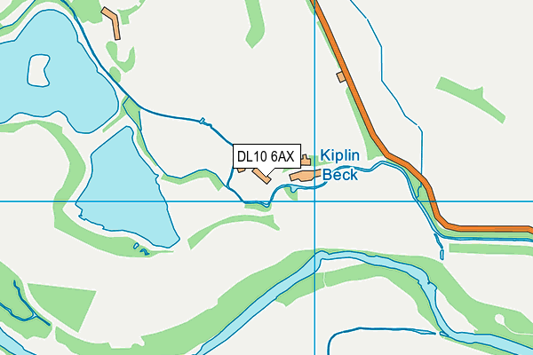 DL10 6AX map - OS VectorMap District (Ordnance Survey)
