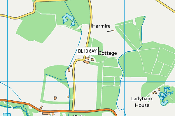 DL10 6AY map - OS VectorMap District (Ordnance Survey)