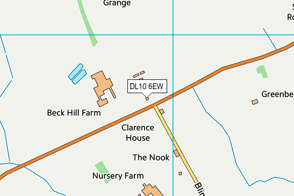 DL10 6EW map - OS VectorMap District (Ordnance Survey)