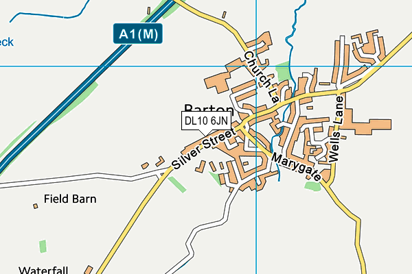 DL10 6JN map - OS VectorMap District (Ordnance Survey)