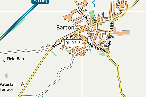 DL10 6JZ map - OS VectorMap District (Ordnance Survey)