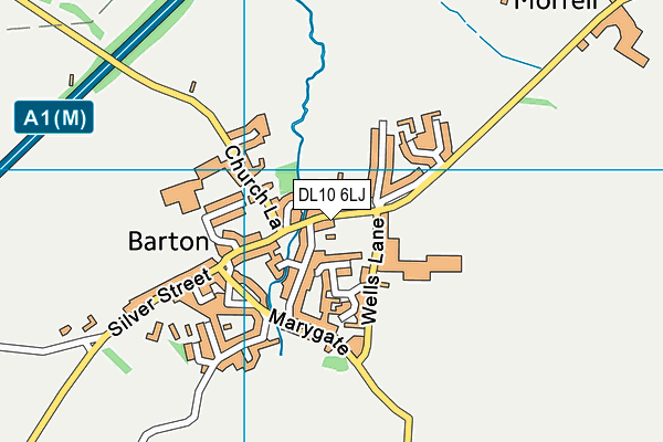 Barton Church of England Primary School map (DL10 6LJ) - OS VectorMap District (Ordnance Survey)