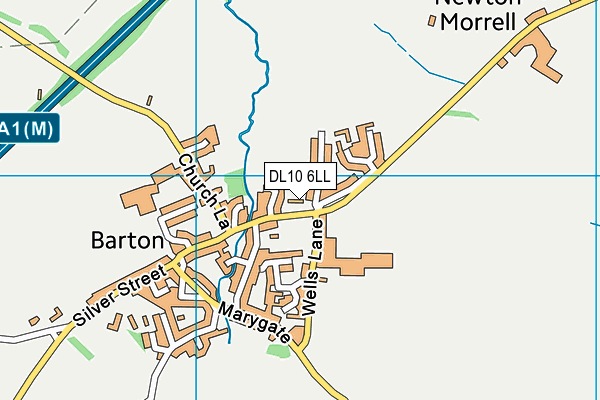 DL10 6LL map - OS VectorMap District (Ordnance Survey)