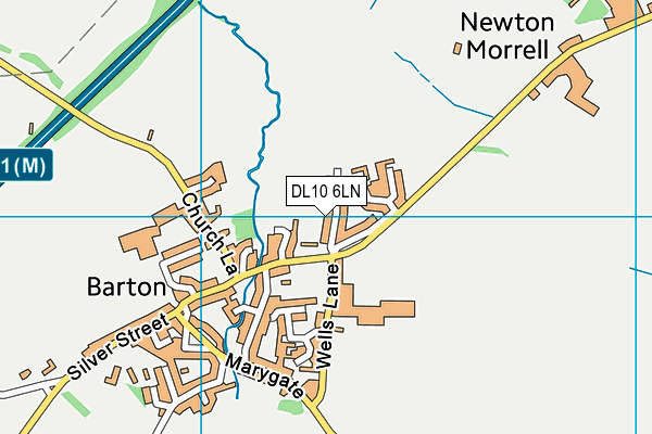 DL10 6LN map - OS VectorMap District (Ordnance Survey)