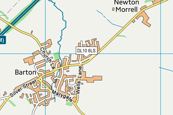 DL10 6LS map - OS VectorMap District (Ordnance Survey)