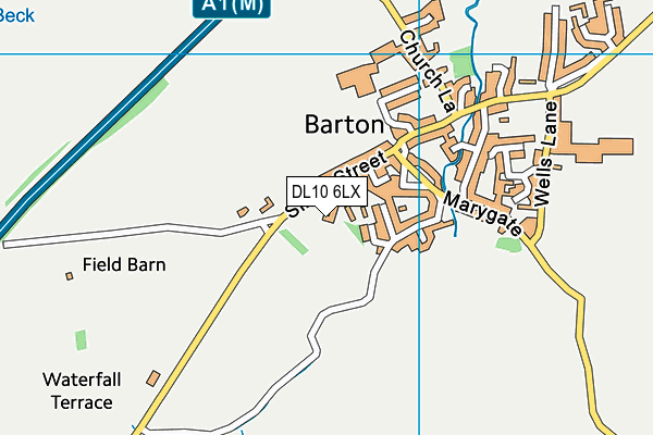 DL10 6LX map - OS VectorMap District (Ordnance Survey)