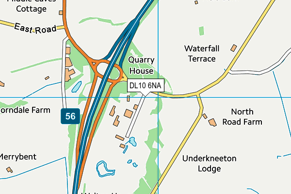 DL10 6NA map - OS VectorMap District (Ordnance Survey)