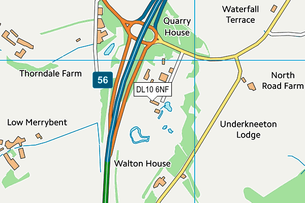 DL10 6NF map - OS VectorMap District (Ordnance Survey)