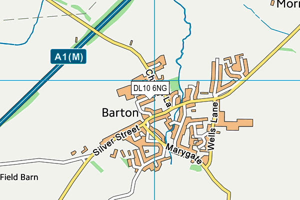 DL10 6NG map - OS VectorMap District (Ordnance Survey)