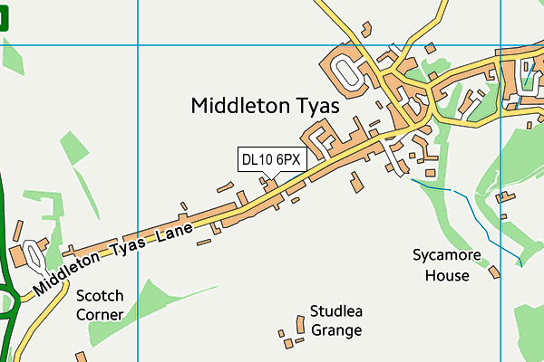 DL10 6PX map - OS VectorMap District (Ordnance Survey)