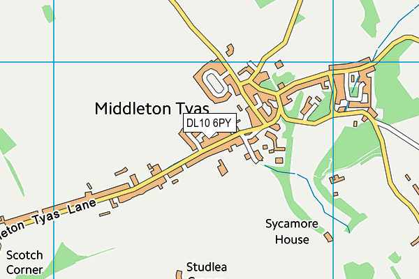 DL10 6PY map - OS VectorMap District (Ordnance Survey)