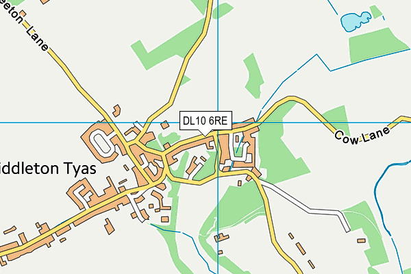 DL10 6RE map - OS VectorMap District (Ordnance Survey)